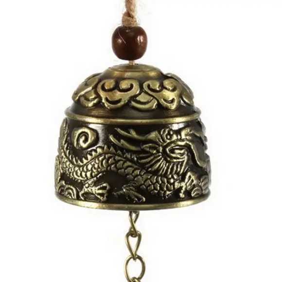 Bronze good LUCK Feng shui dragon, elephant, or Buddha bell - Picture 10 of 11